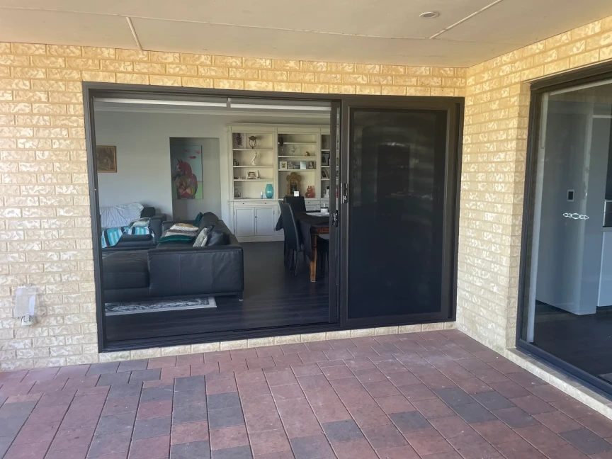 Stacking Sliding Doors for a client in Bull Creek